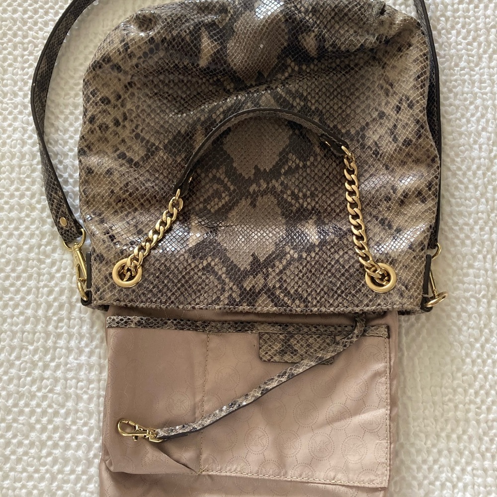 Gorgeous Michael Kors Python Leather Cross Body S… - image 4